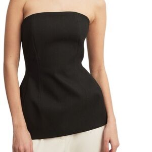 NWOT NA-KD Tailored Bandeau Strapless Flared Top